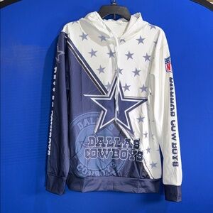 Dallas Cowboys Navy and White Star Jacket Hoodie dize 2XL